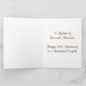 Beautiful 50th Wedding Anniversary Cards, 3 Sizes Card (Inside)