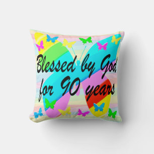 BEAUTIFUL 90TH BIRTHDAY GOD'S BLESSINGS PILLOW