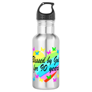 BEAUTIFUL 90TH CHRISTIAN BIRTHDAY PRAYER DESIGN 532 ML WATER BOTTLE