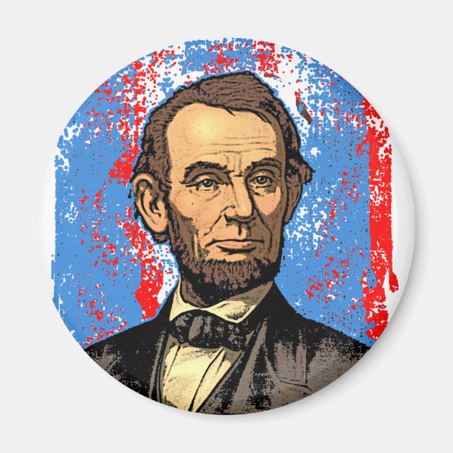 Beautiful Abraham Lincoln Portrait Magnet (Front)