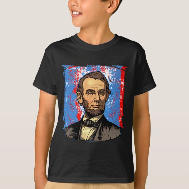 Beautiful Abraham Lincoln Portrait T-Shirt (Front)