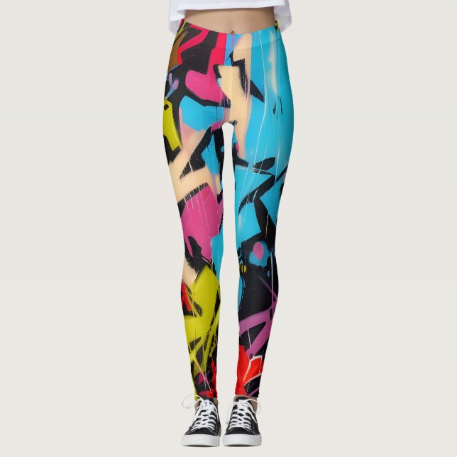 Beautiful Abstract Art Leggings (Front)