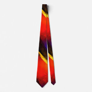 Beautiful Abstract Art on Dark Background Tie