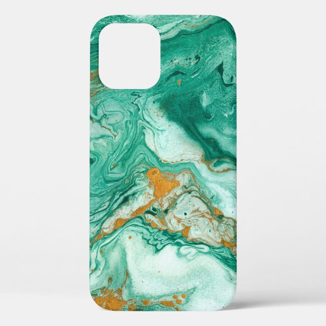 Beautiful abstract background. Golden and dark gre Case-Mate iPhone Case (Back)