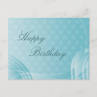 Beautiful abstract birthday design postcard