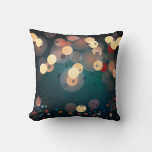 Beautiful Abstract Bubbles Throw Pillow
