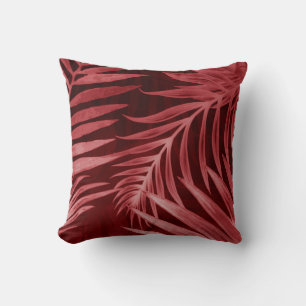 Beautiful abstract colour pink and red flowers on cushion