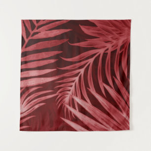 Beautiful abstract colour pink and red flowers on tapestry