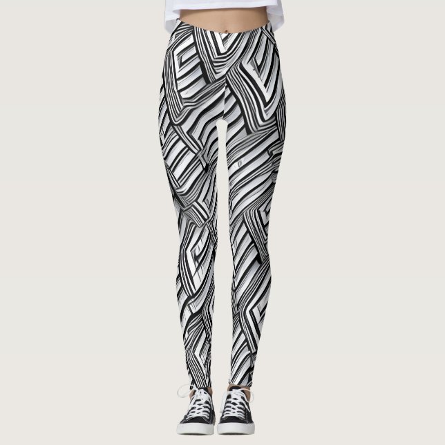 Beautiful Abstract Design Leggings (Front)