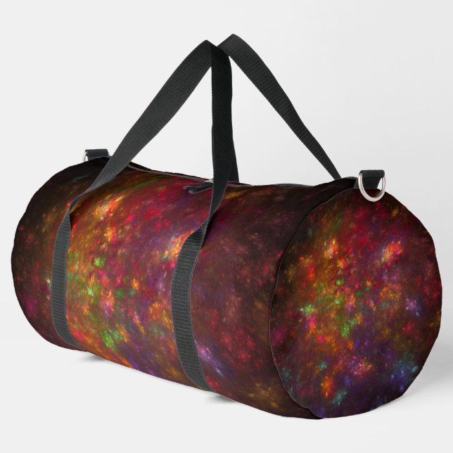 Beautiful abstract duffle bag (Left Corner)