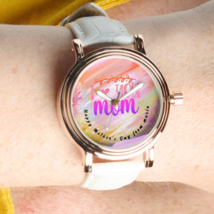 Beautiful Abstract Elegant Rose Gold Watch 