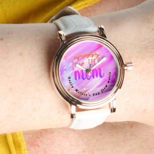 Beautiful Abstract Elegant Rose Gold Watch 