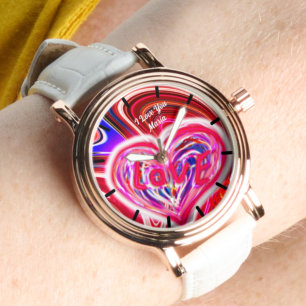 Beautiful Abstract Elegant Rose Gold Watch