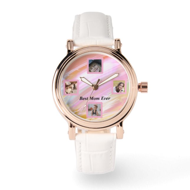 Beautiful Abstract Elegant Rose Gold Watch (Front)