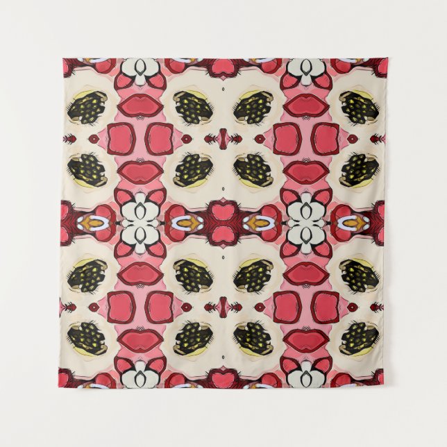 Beautiful abstract ethnic seamless patternabstract tapestry (Front)