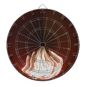 Beautiful Abstract Flame Art Print Dartboard