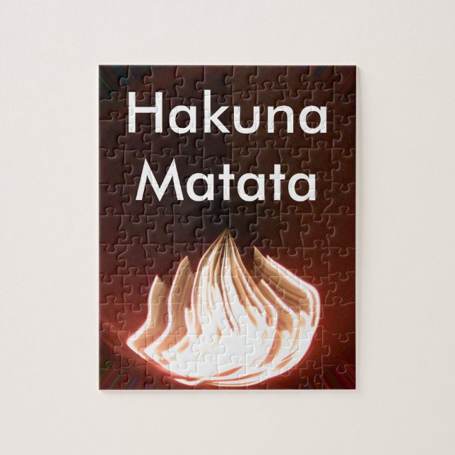 Beautiful Abstract Flame Art Print Jigsaw Puzzle (Vertical)