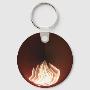 Beautiful Abstract Flame Art Print Key Ring