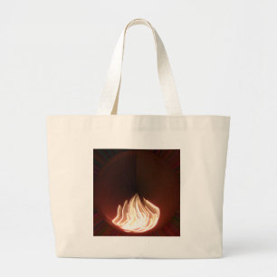 Beautiful Abstract Flame Art Print Large Tote Bag