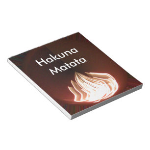 Beautiful Abstract Flame Art Print Notepad
