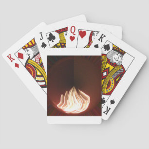Beautiful Abstract Flame Art Print Playing Cards