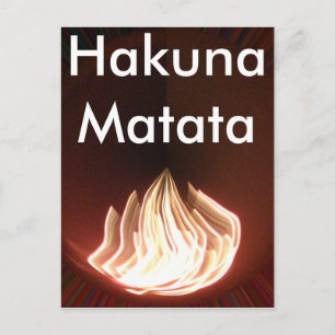 Beautiful Abstract Flame Art Print Postcard