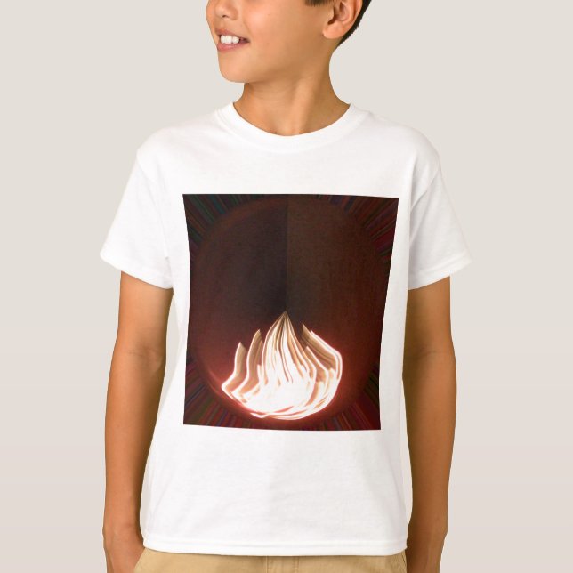 Beautiful Abstract Flame Art Print T-Shirt (Front)