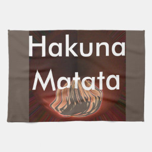 Beautiful Abstract Flame Art Print Tea Towel