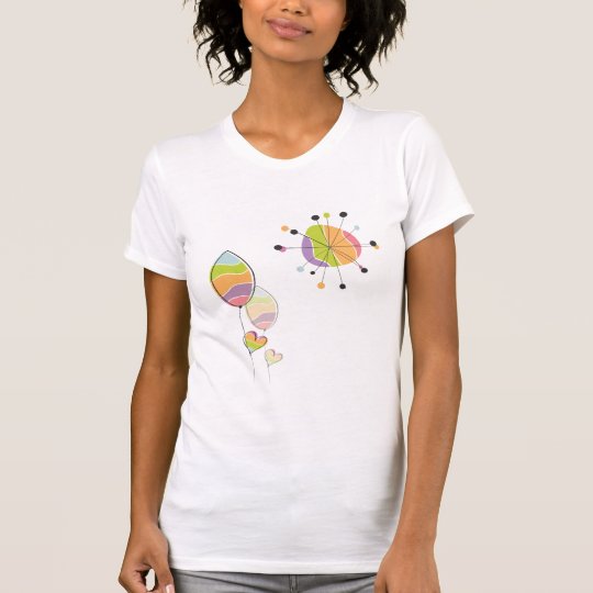 Beautiful Abstract Flower and Sun T-Shirt