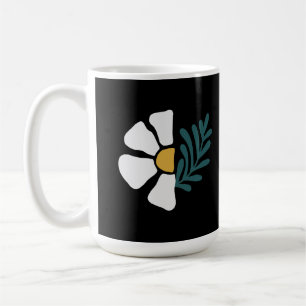 Beautiful abstract flower coffee mug