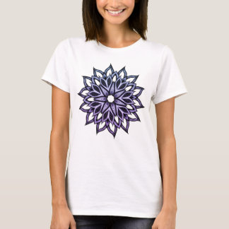 Beautiful Abstract Flower Violet T-Shirt