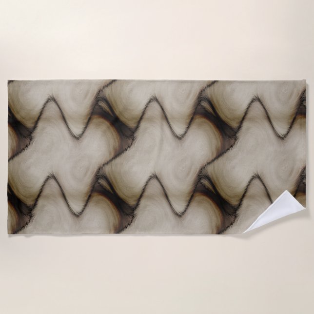 Beautiful Abstract Leave a Long Lasting Impression Beach Towel (Front)