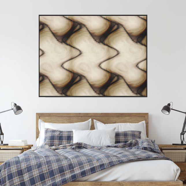 Beautiful Abstract Leave a Long Lasting Impression Canvas Print (Insitu(Bedroom))