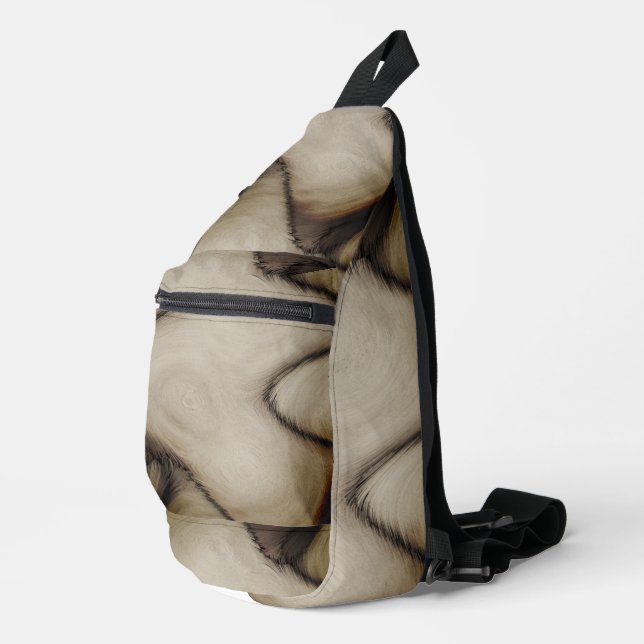 Beautiful Abstract Leave a Long Lasting Impression Sling Bag (Right Corner)
