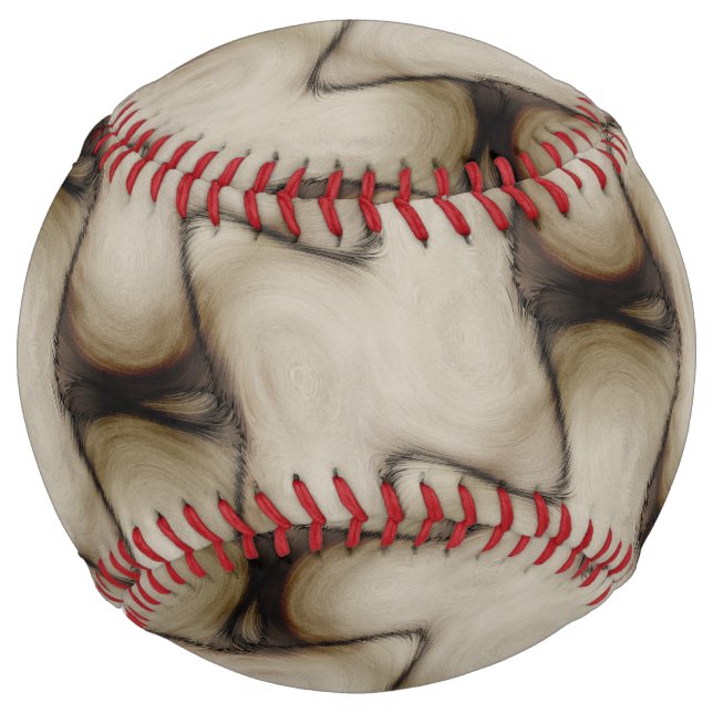 Beautiful Abstract Leave a Long Lasting Impression Softball (Front)