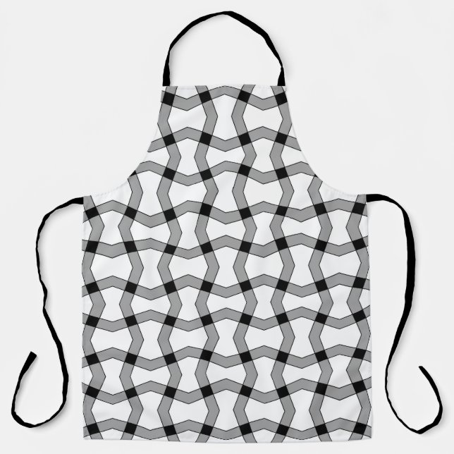 Beautiful abstract ornamental background, black, g apron (Front)