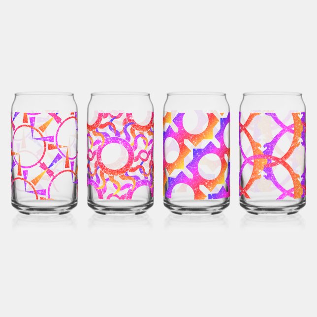 Beautiful Abstract Patterns Can Glass (Front)