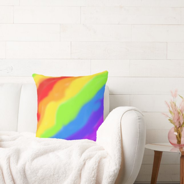 Beautiful Abstract Rainbow Design -  Cushion (Couch)