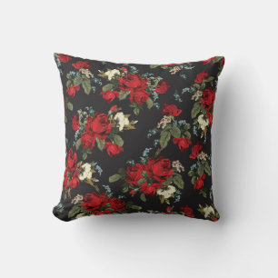 Beautiful Abstract Red Roses Cushion