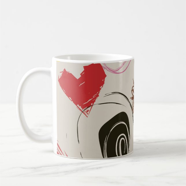 Beautiful Abstract Scribble Coffee Mug (Left)