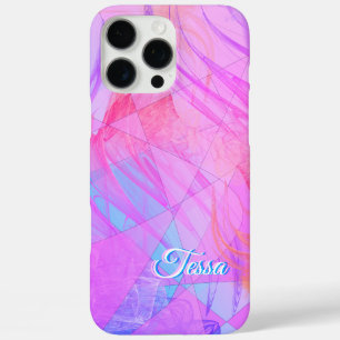 Beautiful Abstract Shades Custom Name Template iPhone 16 Pro Max Case