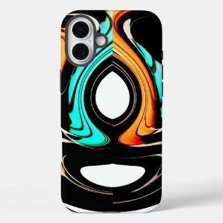 Beautiful Abstract Swirls Art Print iPhone 16 Plus Case
