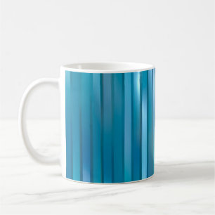 Beautiful abstract vertical blue background with l coffee mug