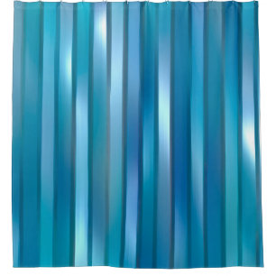 Beautiful abstract vertical blue background with l shower curtain