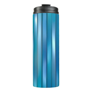 Beautiful abstract vertical blue background with l thermal tumbler
