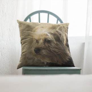 Beautiful Abstract Yorkshire Terrier Cushion