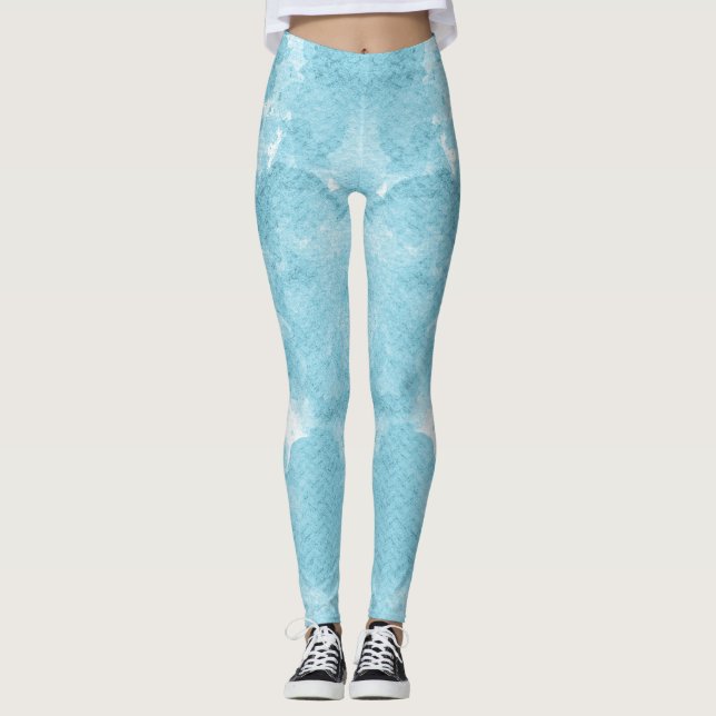 Beautiful Abstraction Of Blue Leggings (Front)
