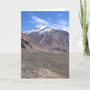 Beautiful Acongagua National Park View, Argentina Card