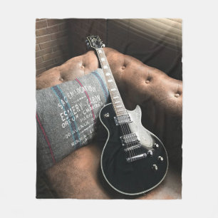 Beautiful Acoustic Guitar Fleece Blanket