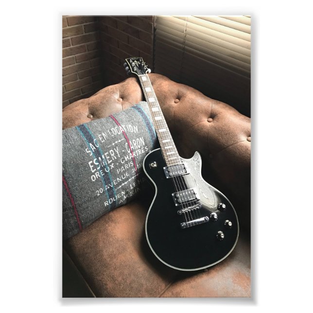 Beautiful Acoustic Guitar Photo Print (Front)